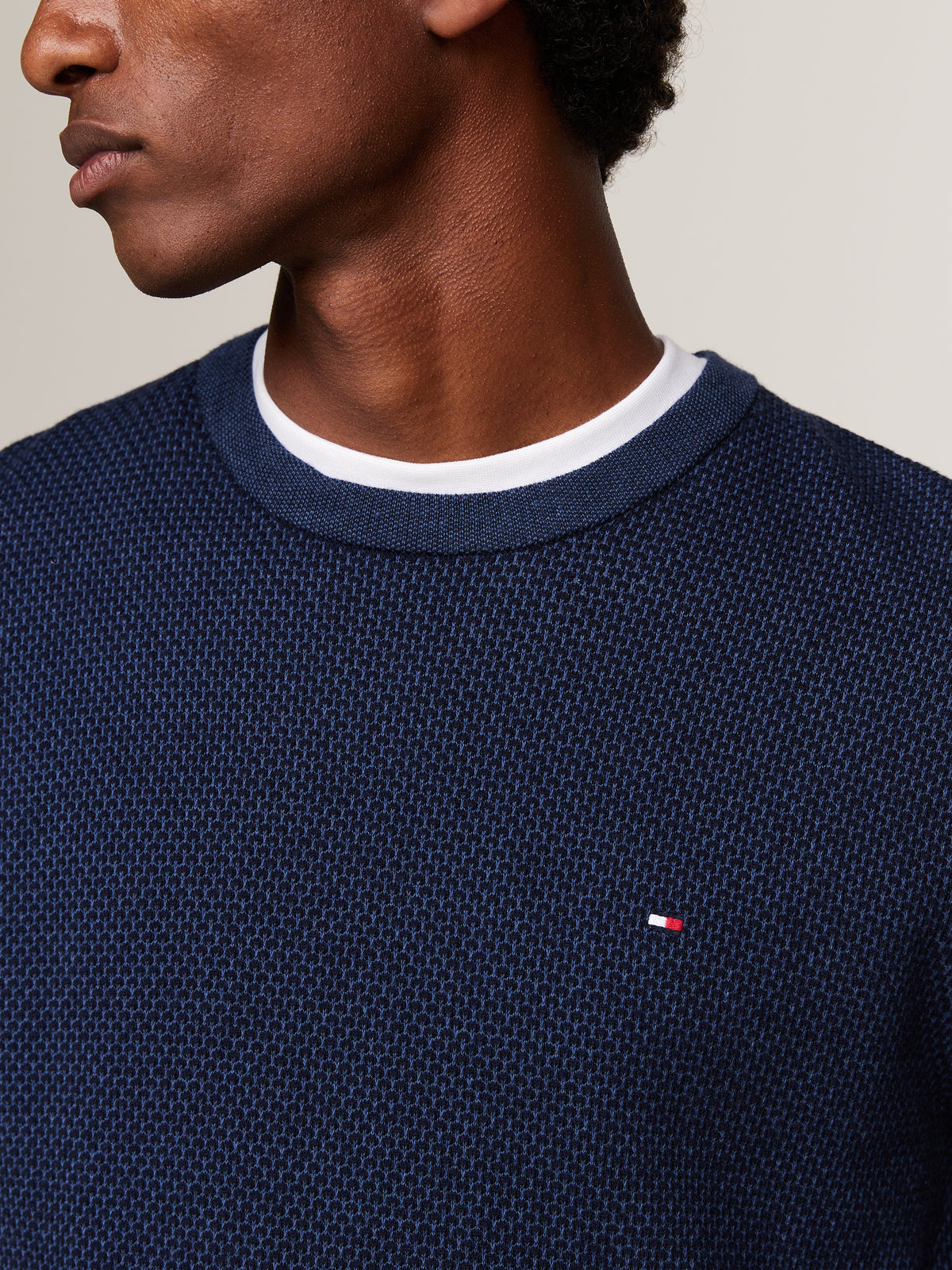 Tommy Hilfiger- Organic Cotton Vee sweater