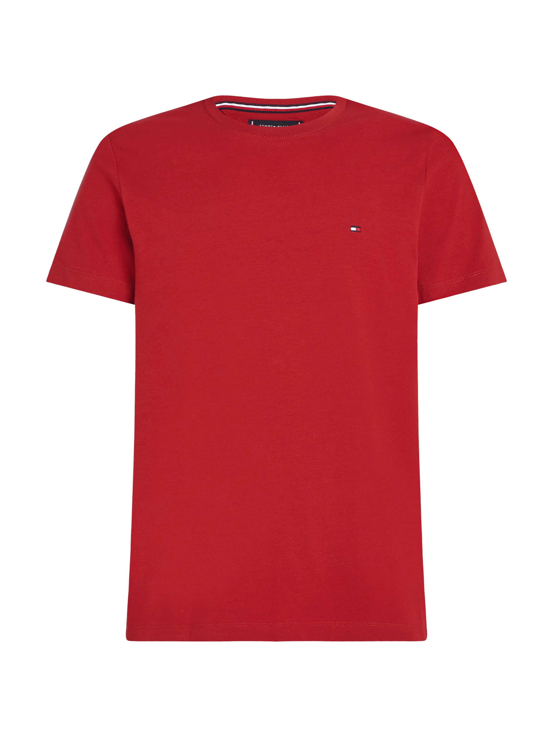 Tommy Hilfiger Stretch Slim Fit Tee Red Saville Menswear