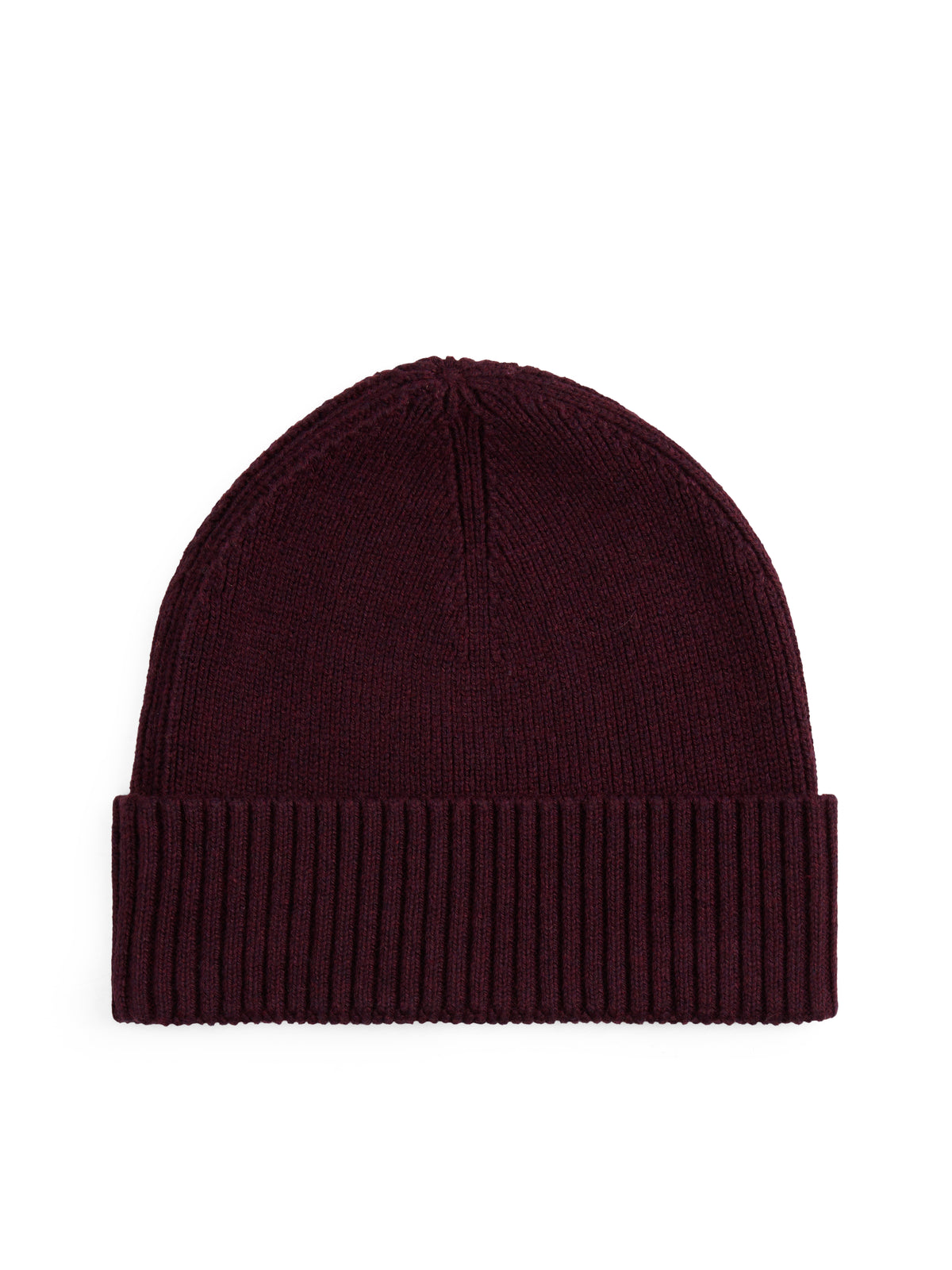 Hilfiger Flag Embroidery Cashmere Beanie deep burgundy melange