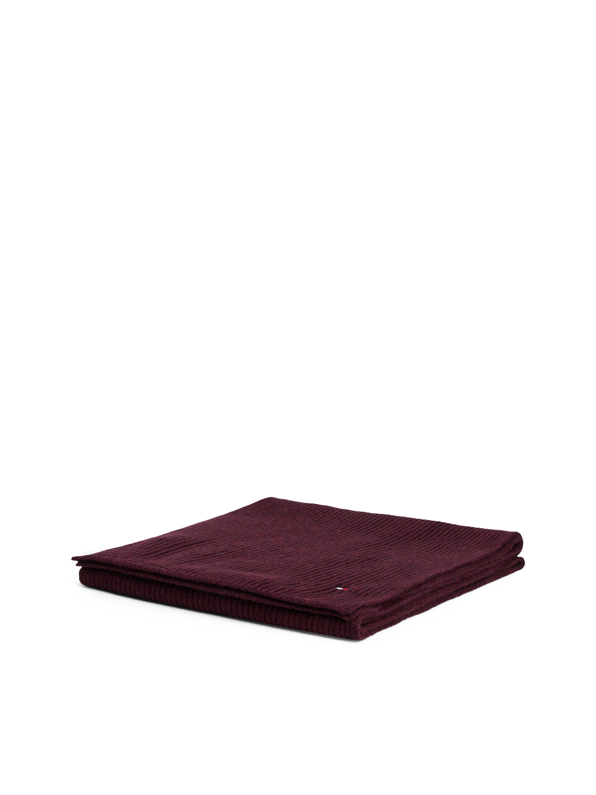 Hilfiger Scarf in deep burgundy melange