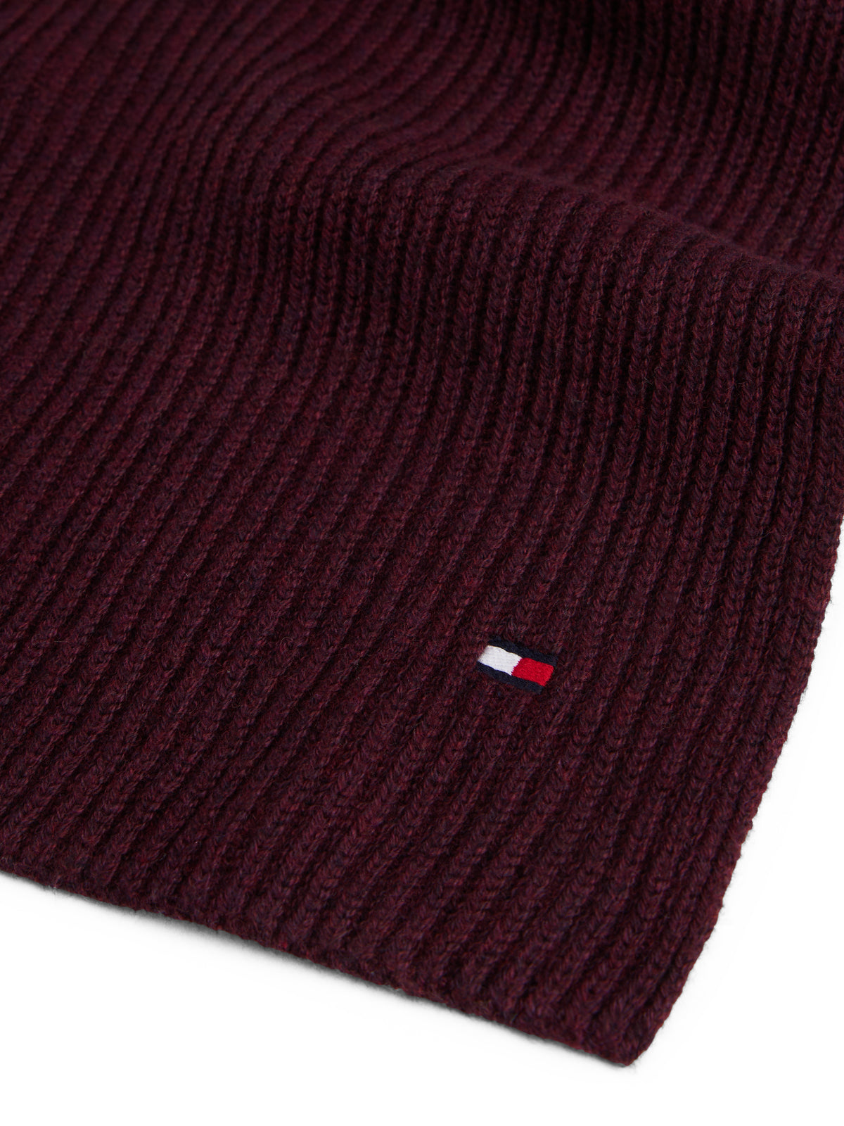 Hilfiger Scarf in deep burgundy melange