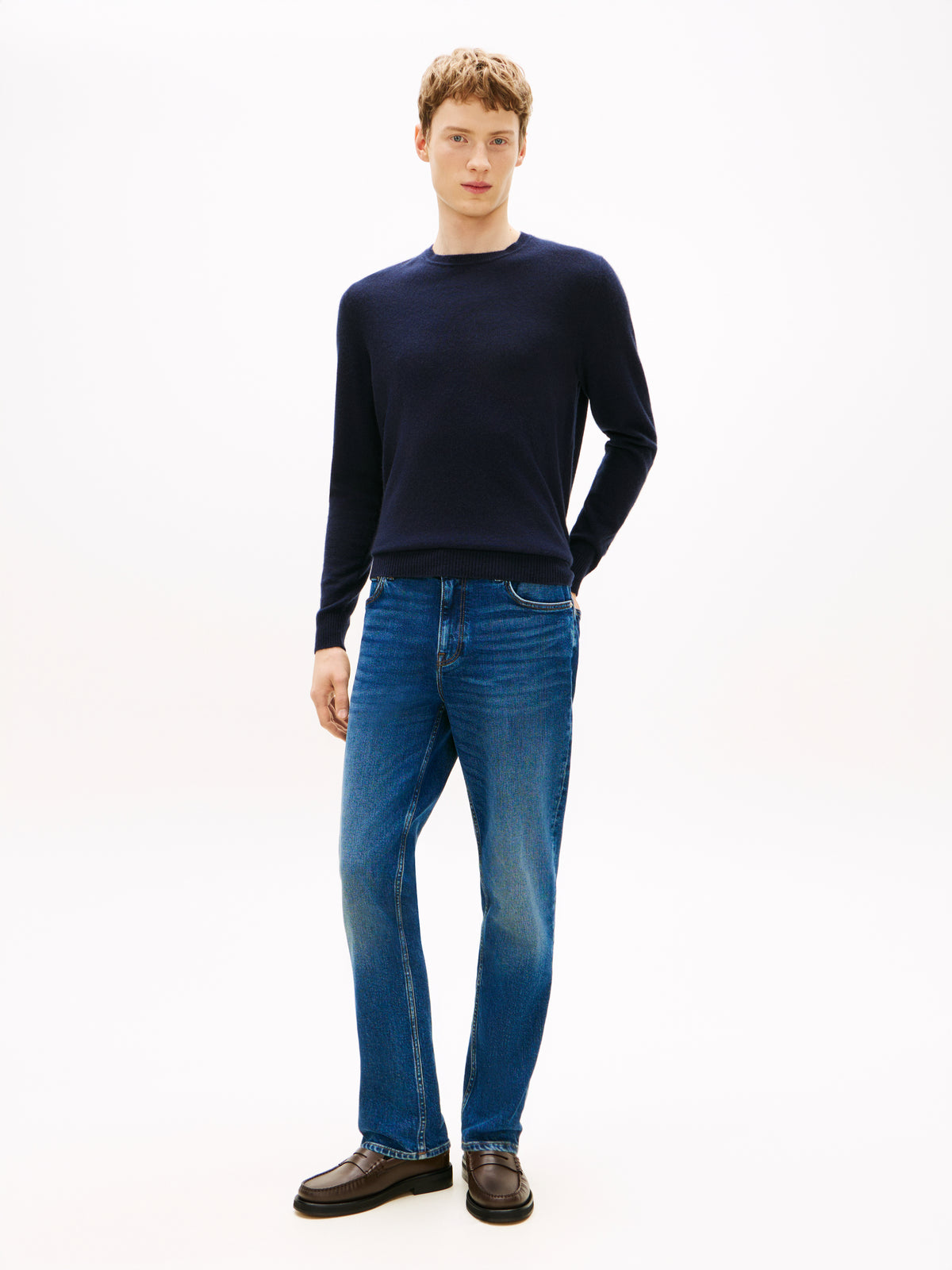 Denton Faded Straight Jeans in James Blue