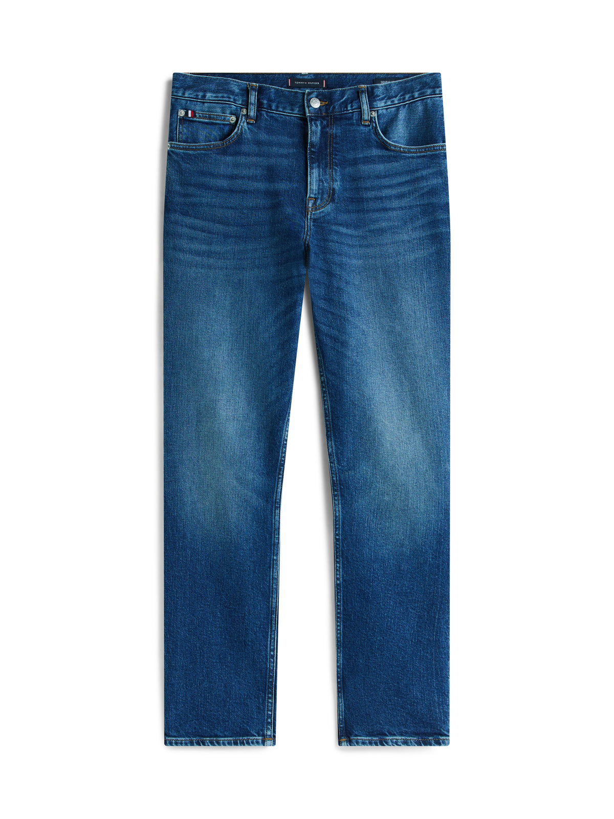 Denton Faded Straight Jeans in James Blue