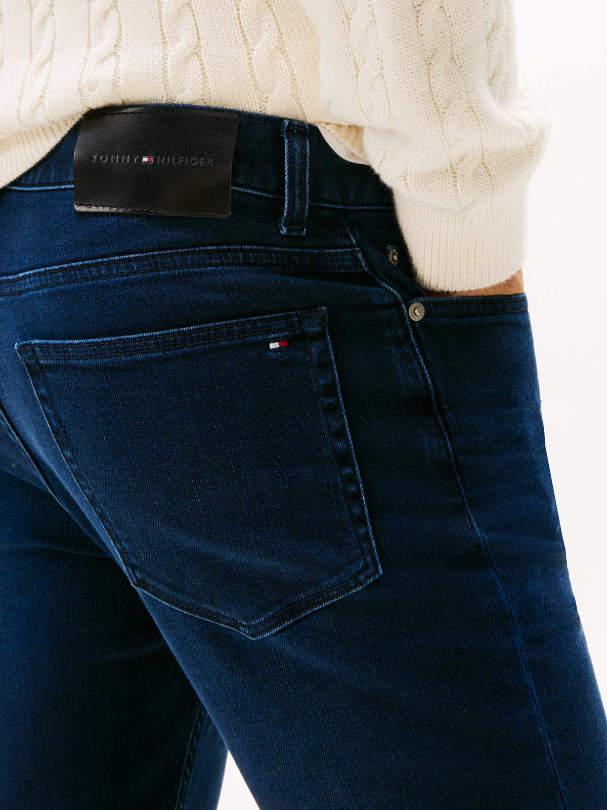 Bleecker Whiskered Slim Jeans in Sky Deep Blue