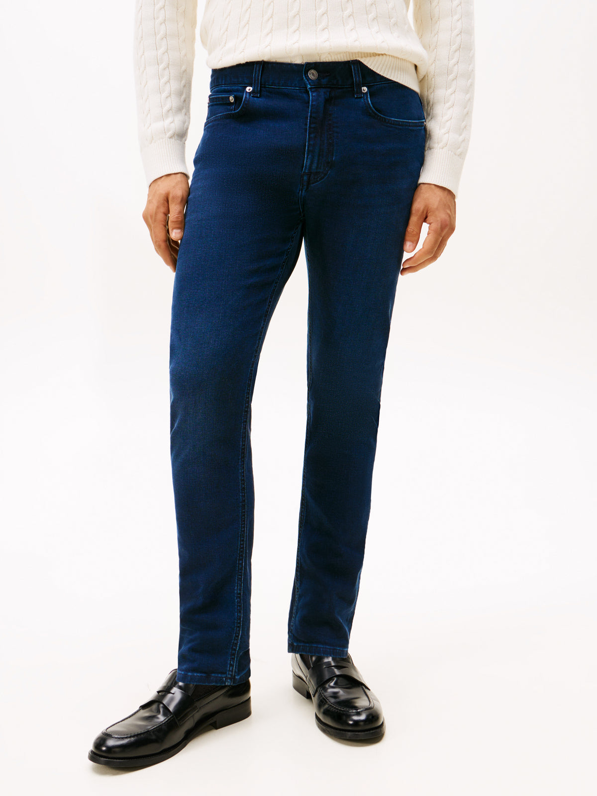 Bleecker Whiskered Slim Jeans in Sky Deep Blue