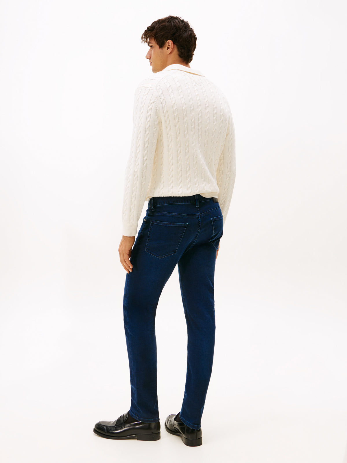 Bleecker Whiskered Slim Jeans in Sky Deep Blue