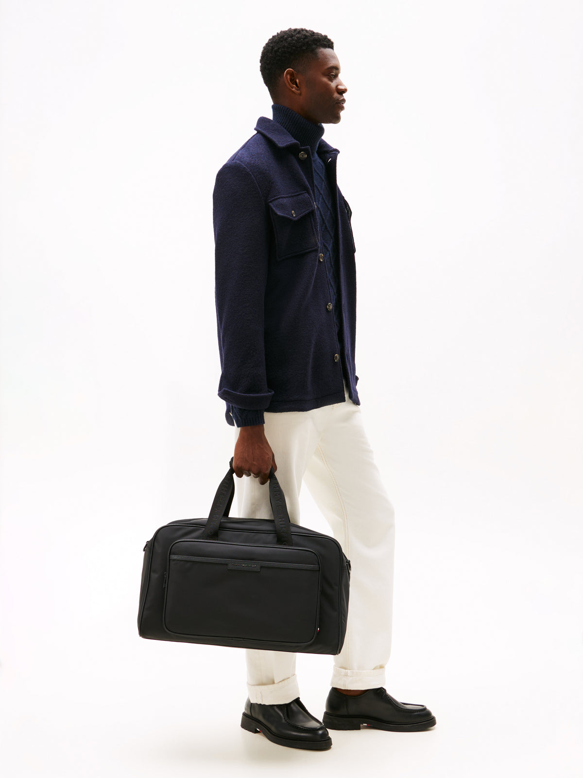 Repeat Logo Duffel Bag black