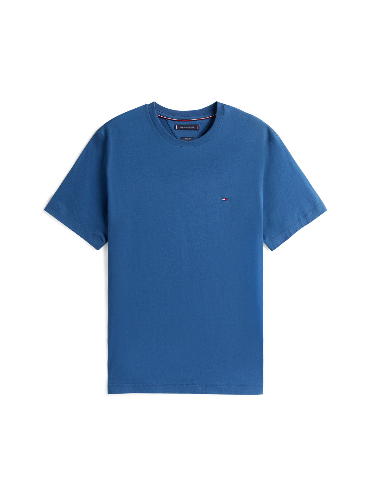 Flag Embroidery Crew Neck T-Shirt Aegean Sea