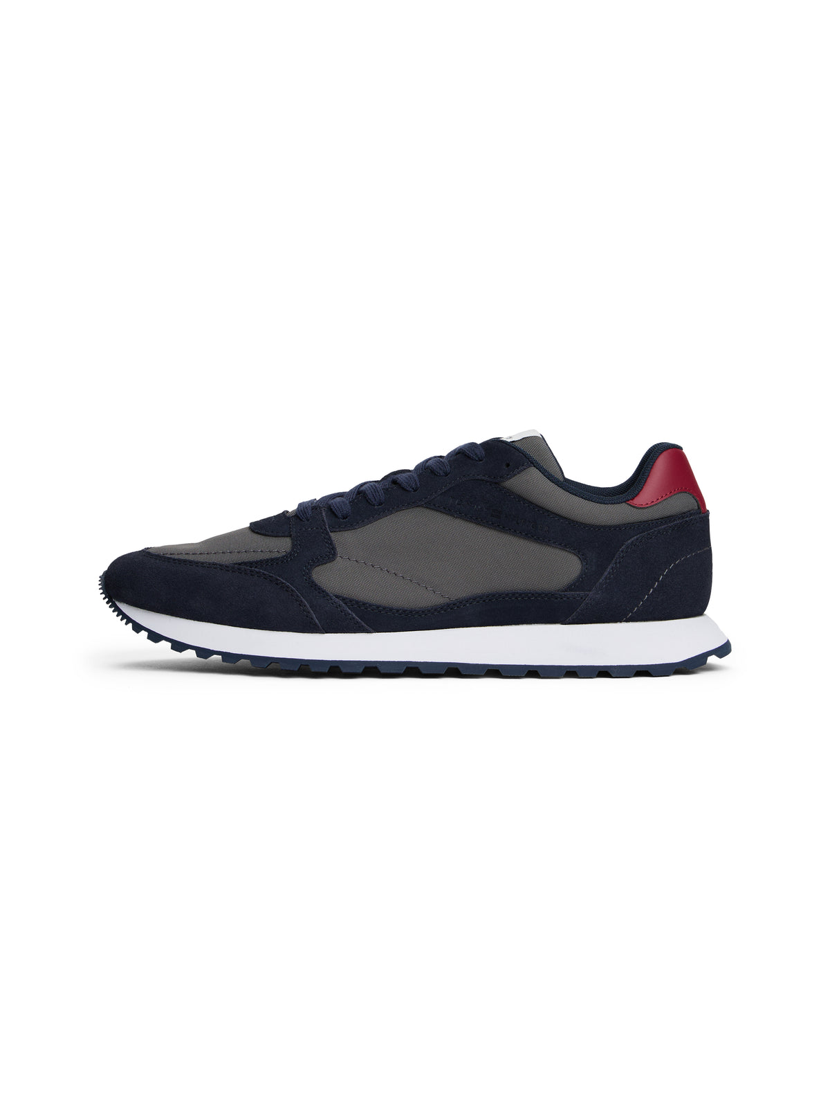 Suede Cleat Mixed Texture Trainers Navy blue