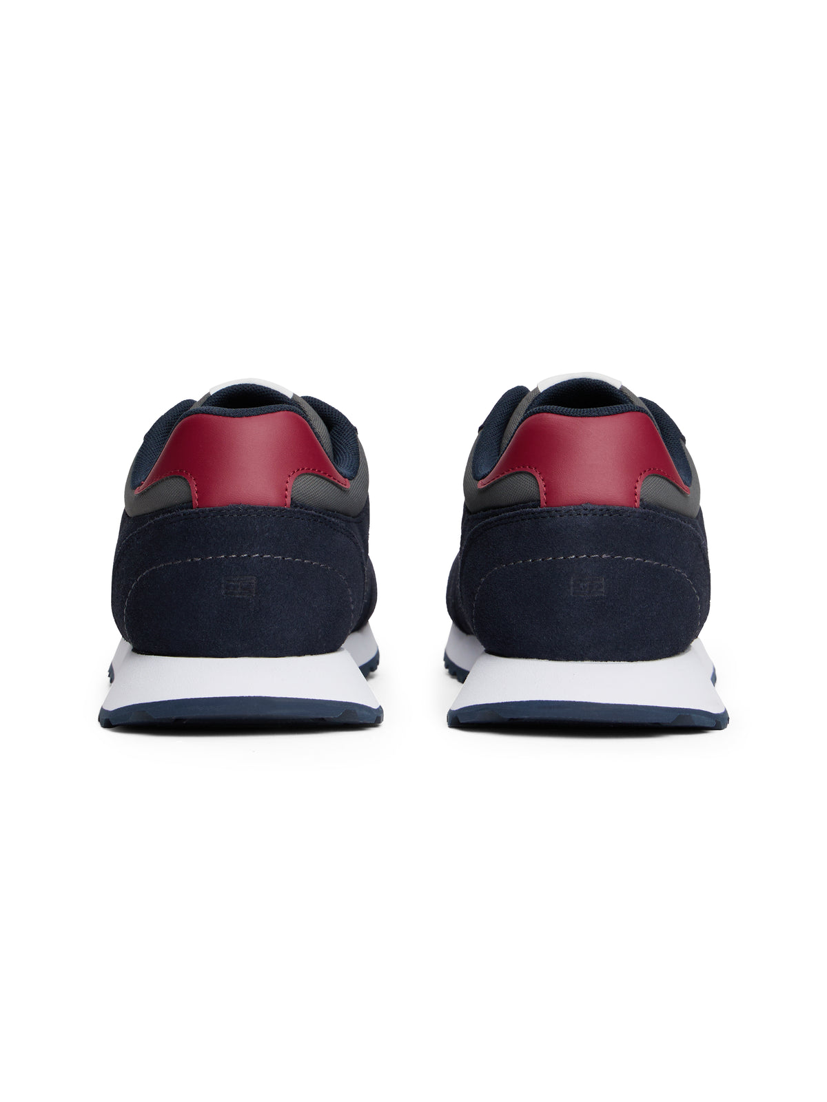 Suede Cleat Mixed Texture Trainers Navy blue