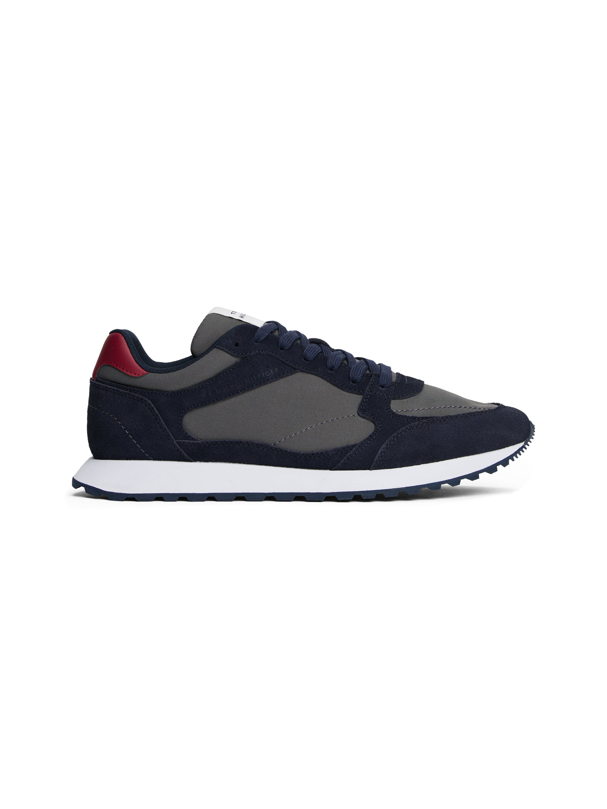 Suede Cleat Mixed Texture Trainers Navy blue