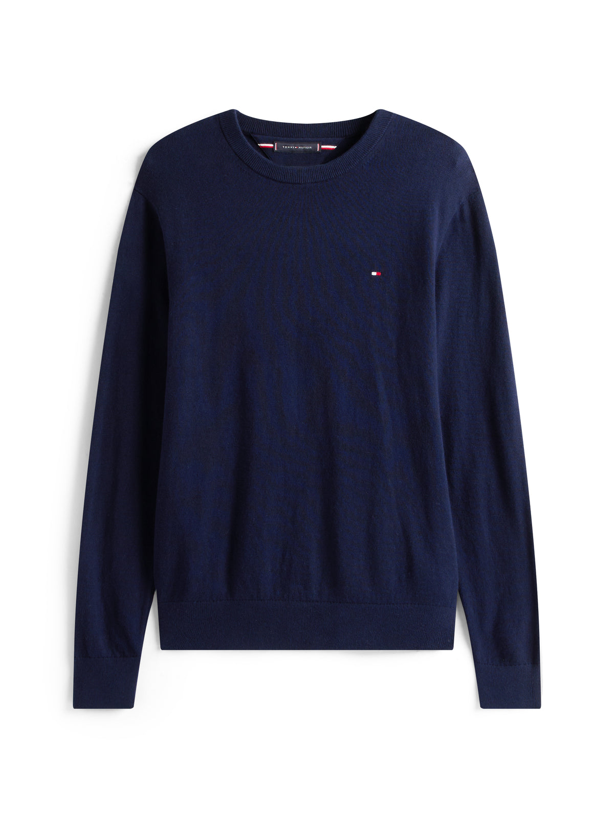 Cotton Cashmere Crew Neck Jumper Navy