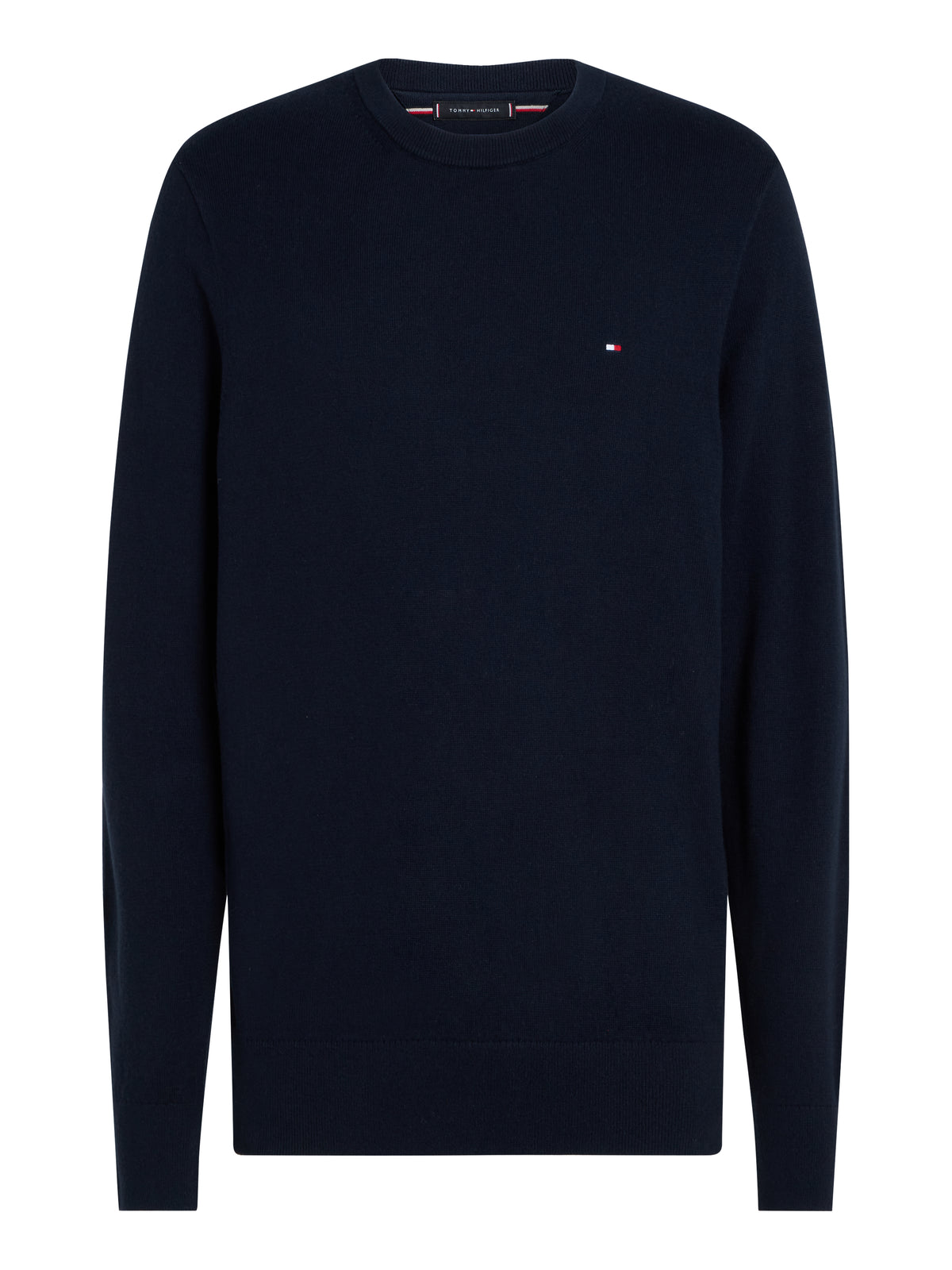 Cotton Cashmere Crew Neck Jumper Navy