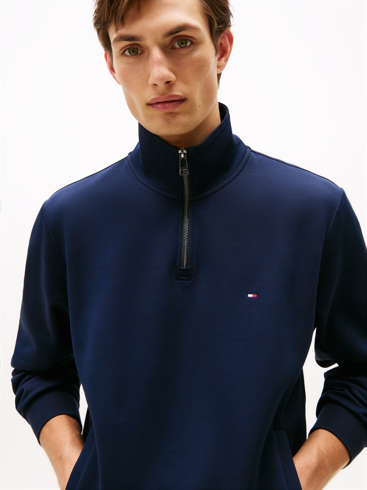 ESSENTIAL INTECHNO 1/4 ZIP NAVY