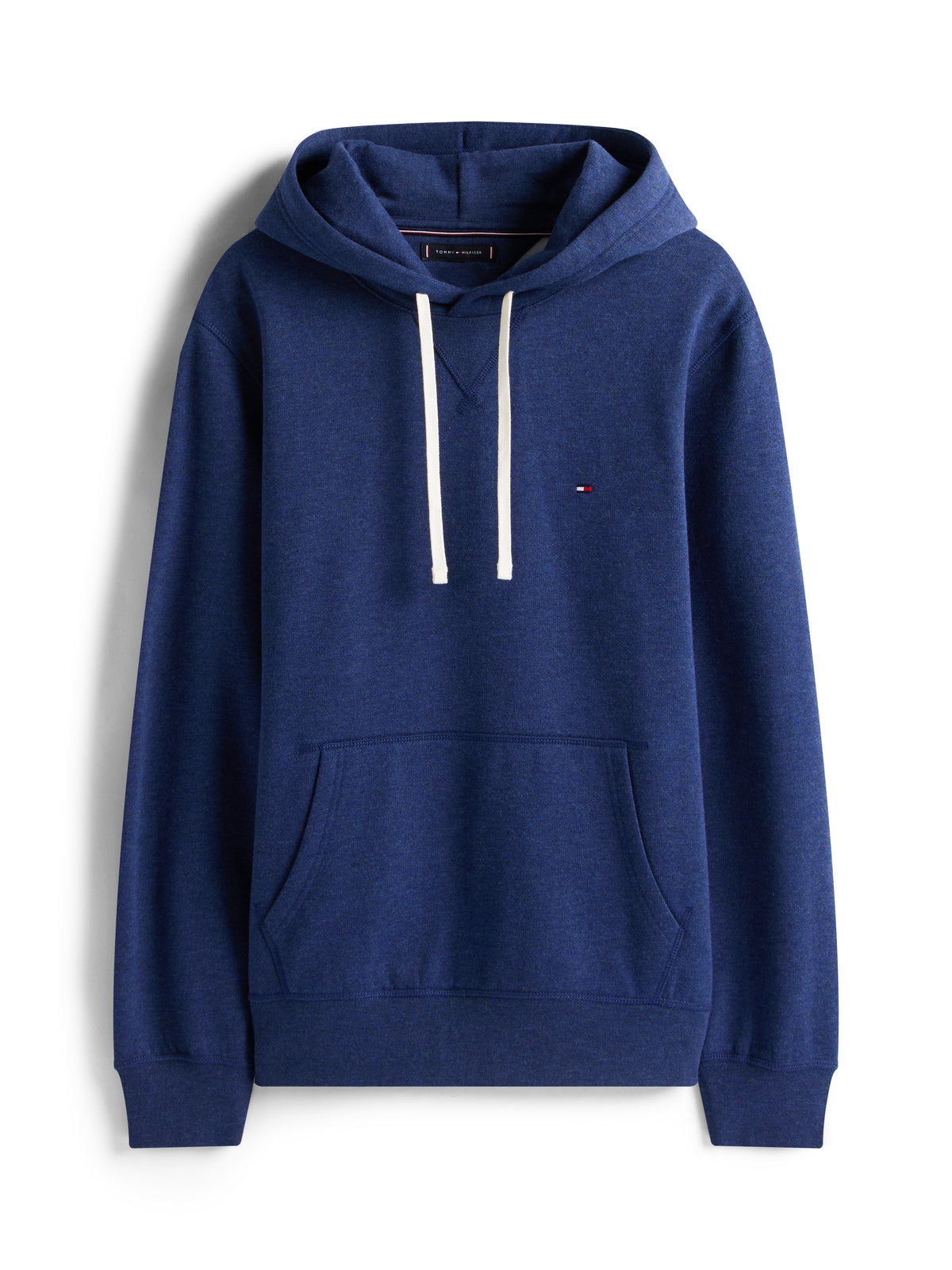 Flag Embroidery Fleece Hoody Blue