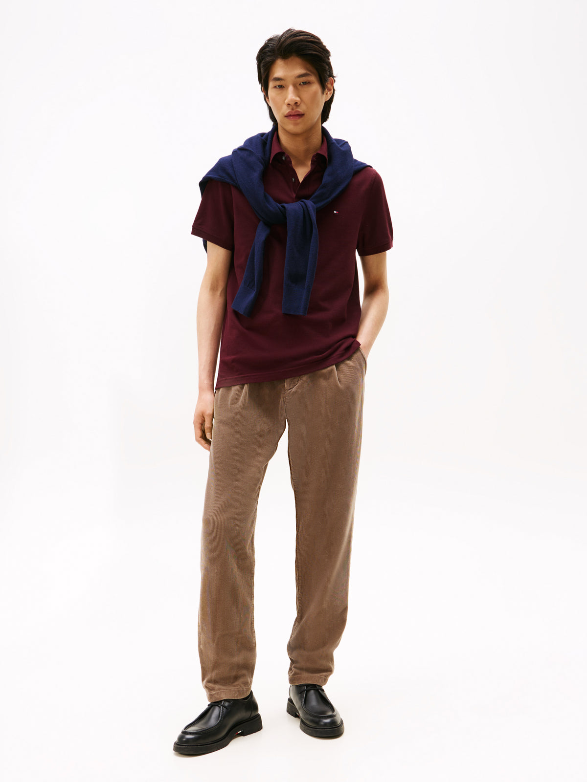 1985 Regular Fit Pique Polo Shirt Deep Burgundy