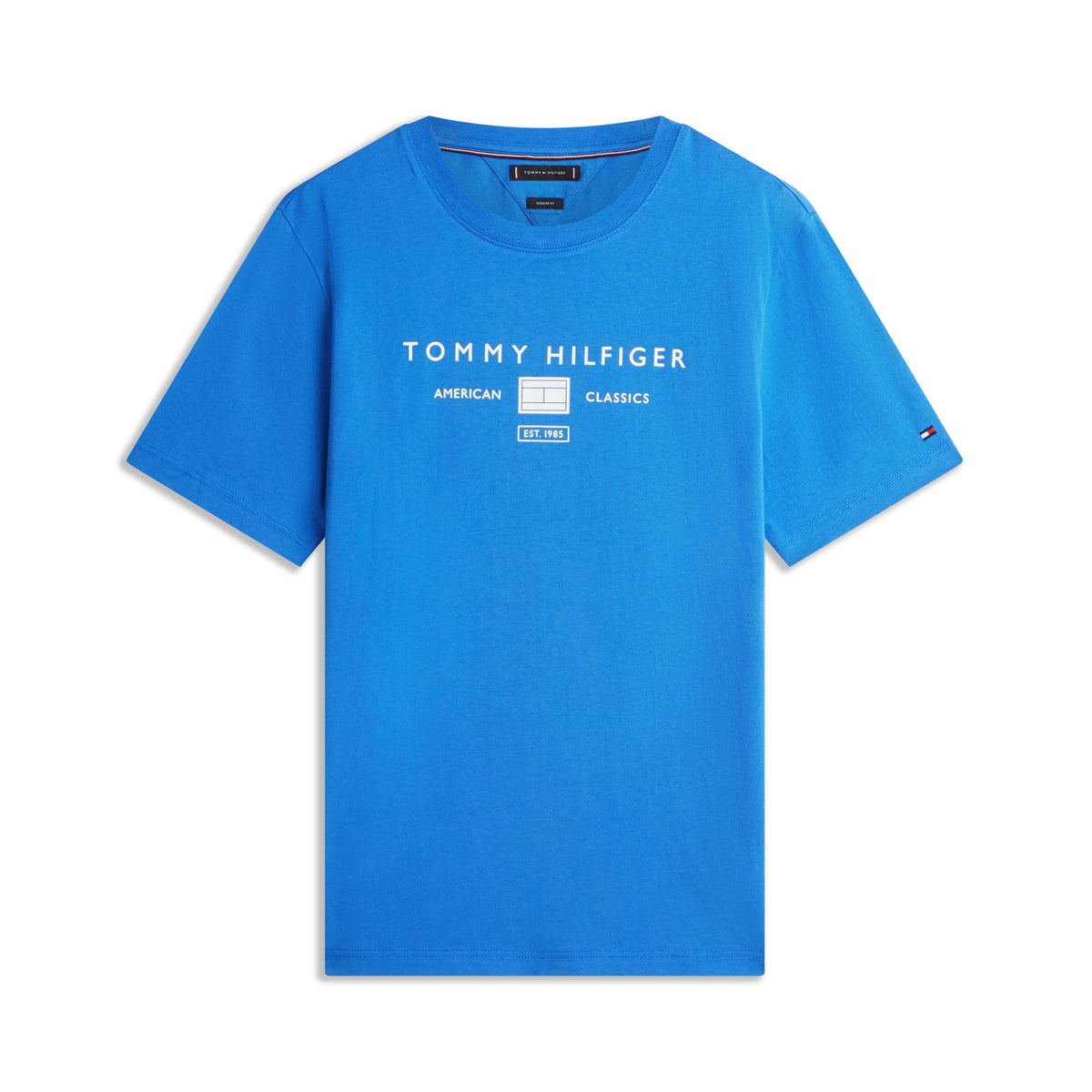 Tommy Hilfiger Jersey Logo T-Shirt – Blue