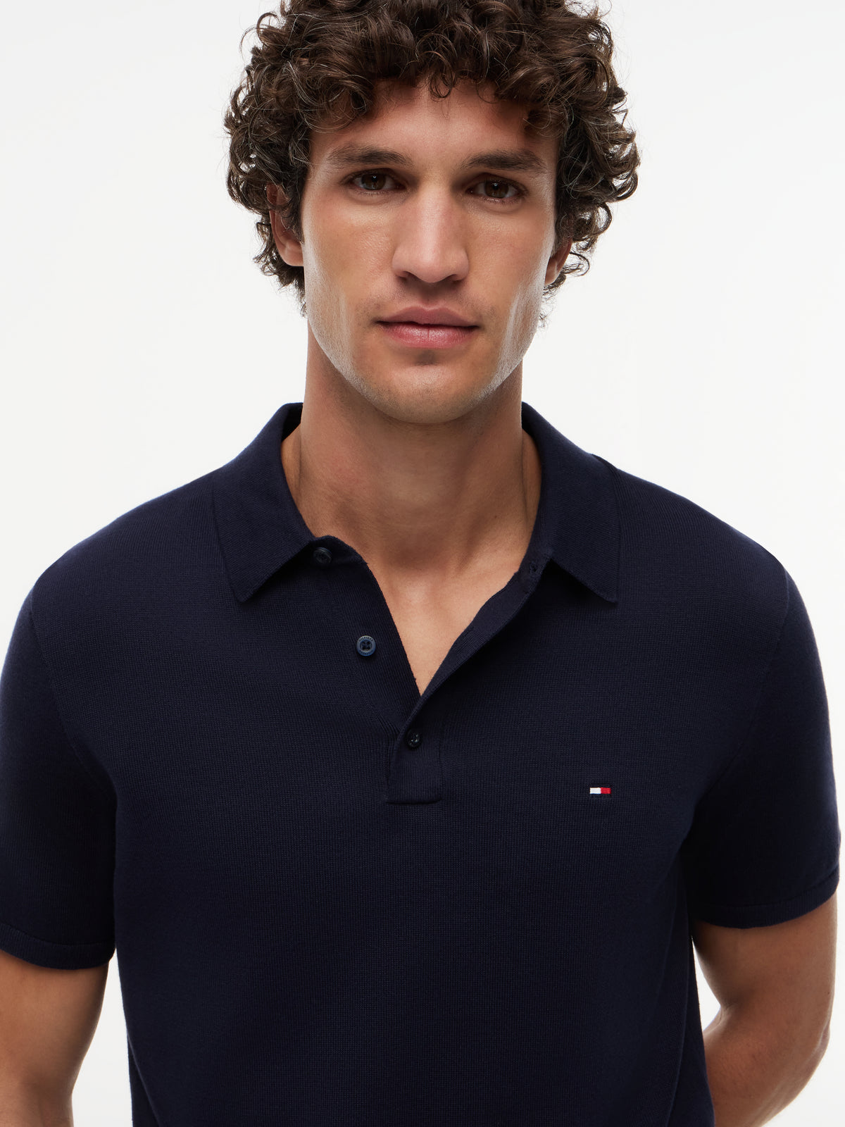 essential knitted polo
