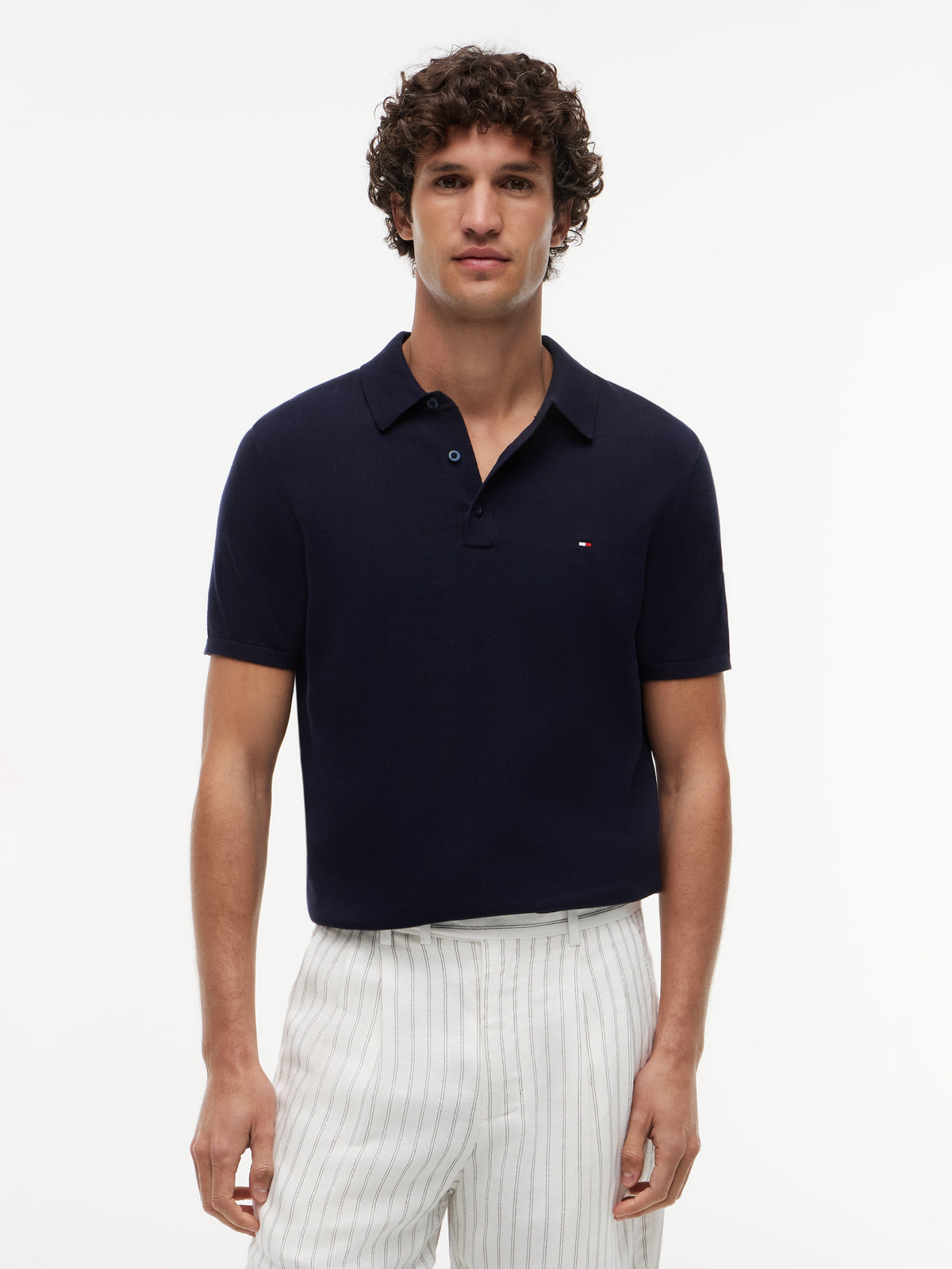 essential knitted polo
