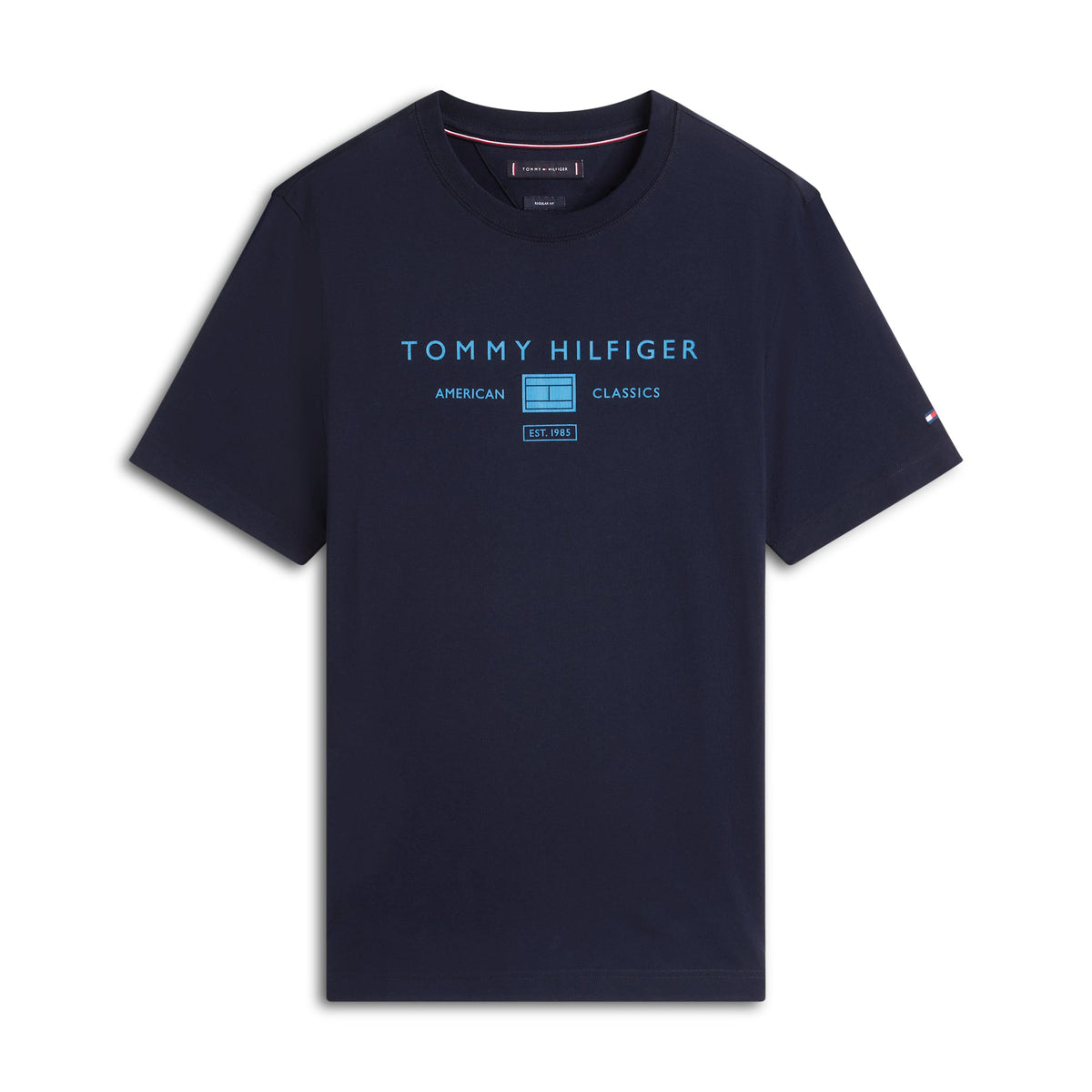Tommy Hilfiger Jersey Logo T-Shirt – Navy