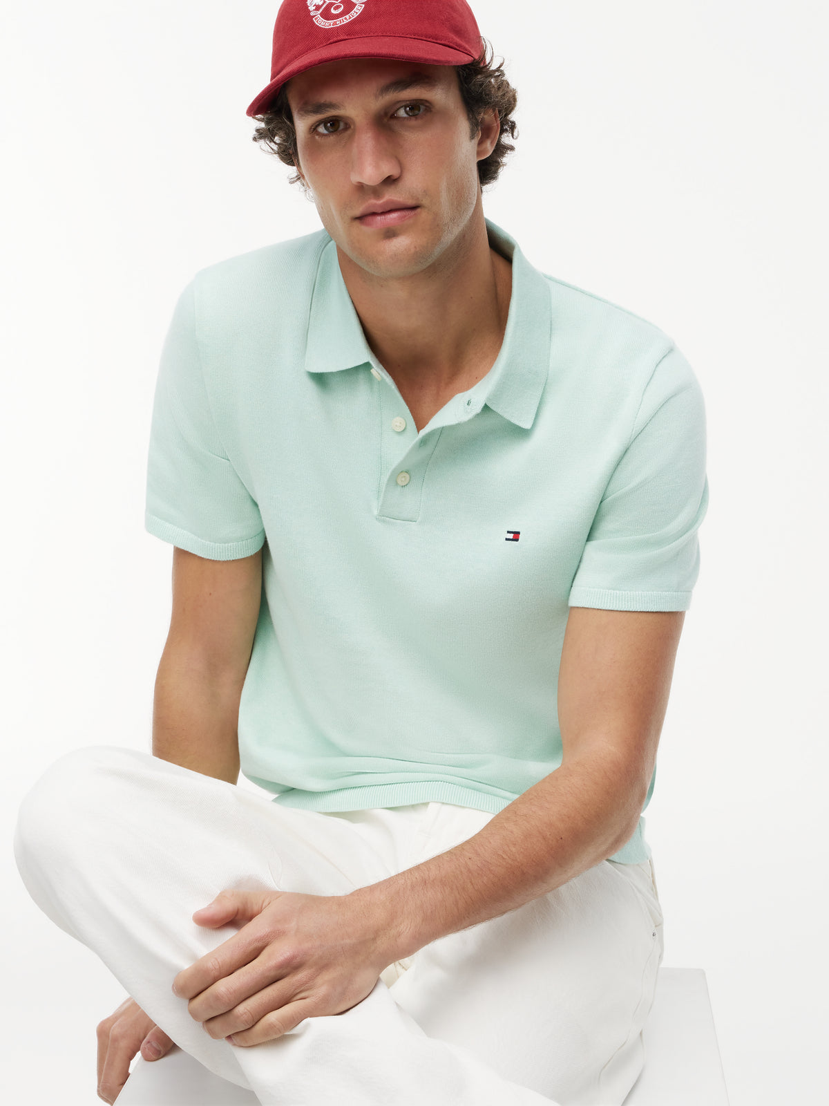 essential knitted polo