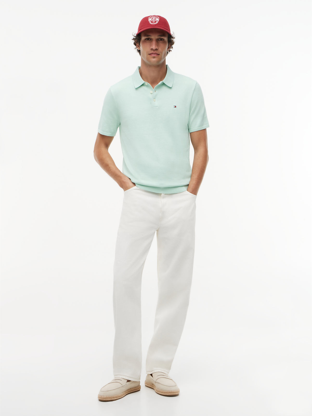 essential knitted polo