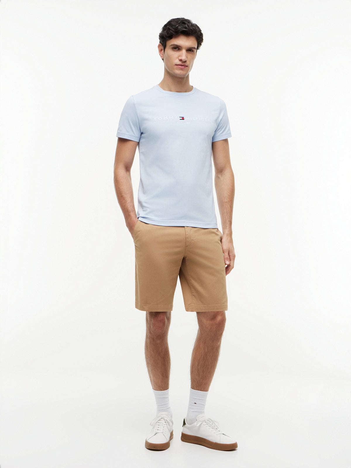 Tommy Hilfiger Logo T-Shirt – Light Blue