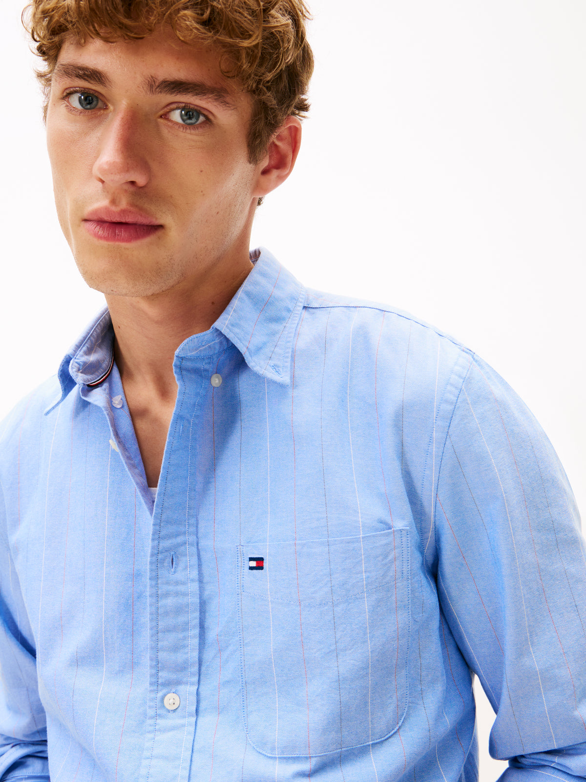 Heritage Oxford Pin Stripe Shirt blue