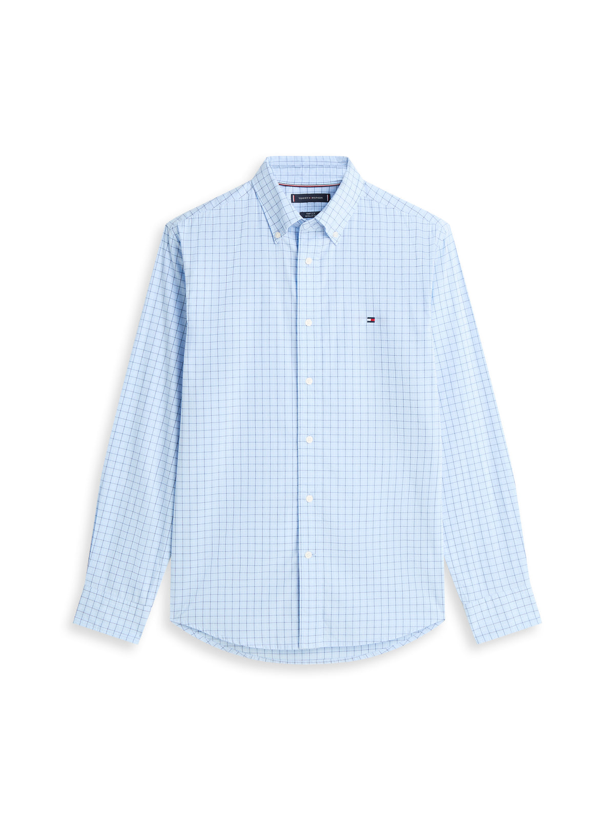 Long sleeve shirt in sweet blue / check