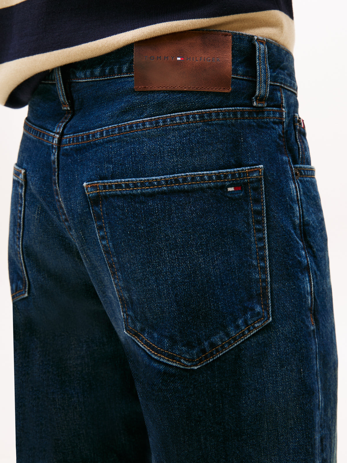 Denim pants in trey indigo