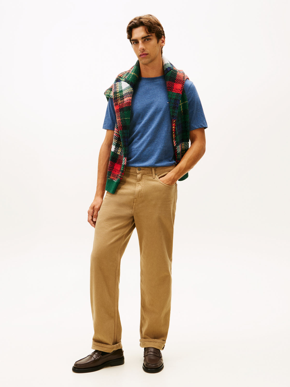 Essential Reg Fit Heather T-shirt Aegean sea heather