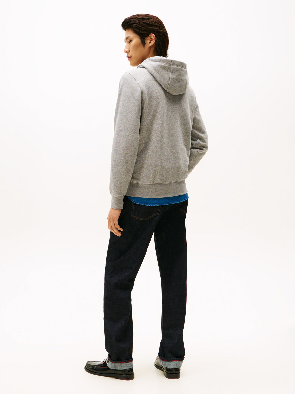 Brand Love Small Hilfiger Hoodie Medium Grey Heather