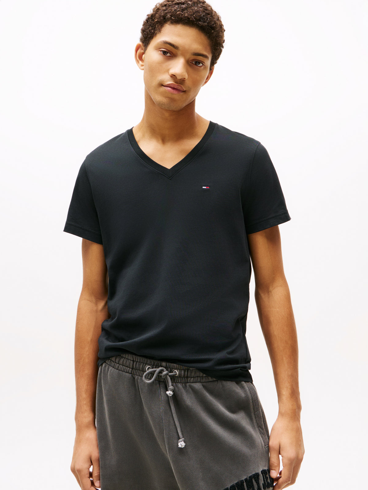 V-Neck T-Shirt Tommy Black