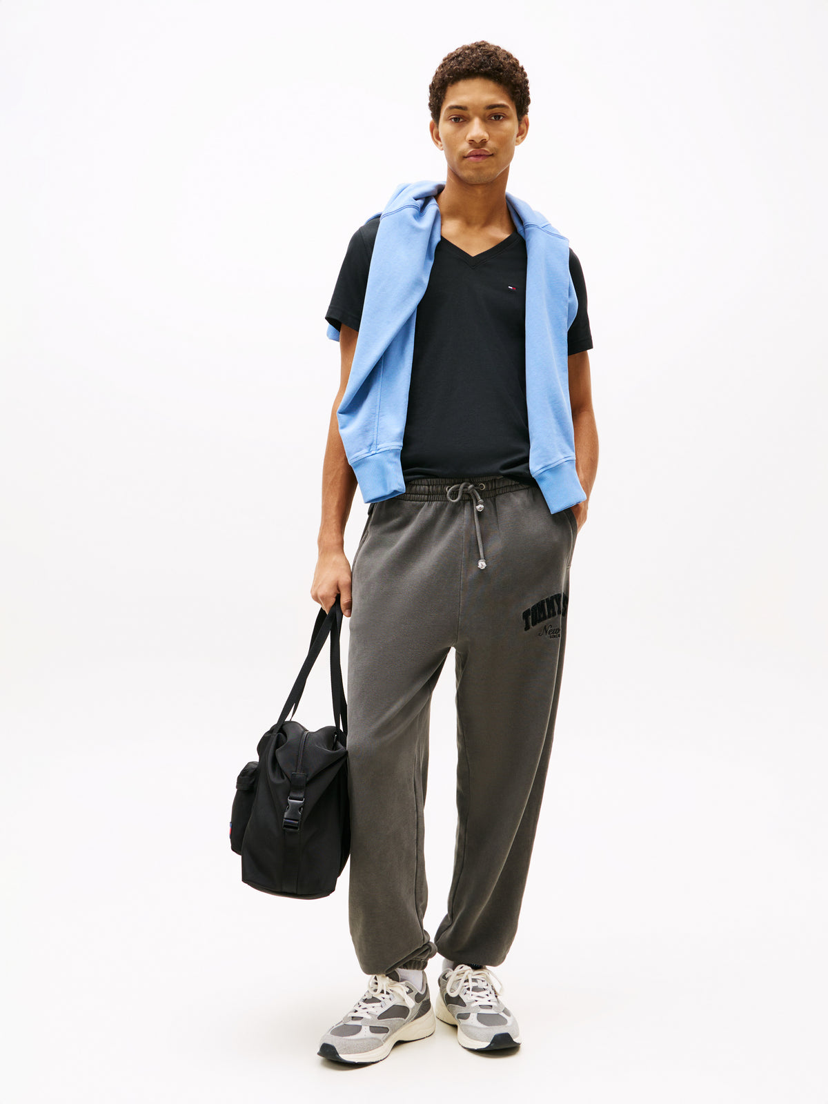 V-Neck T-Shirt Tommy Black