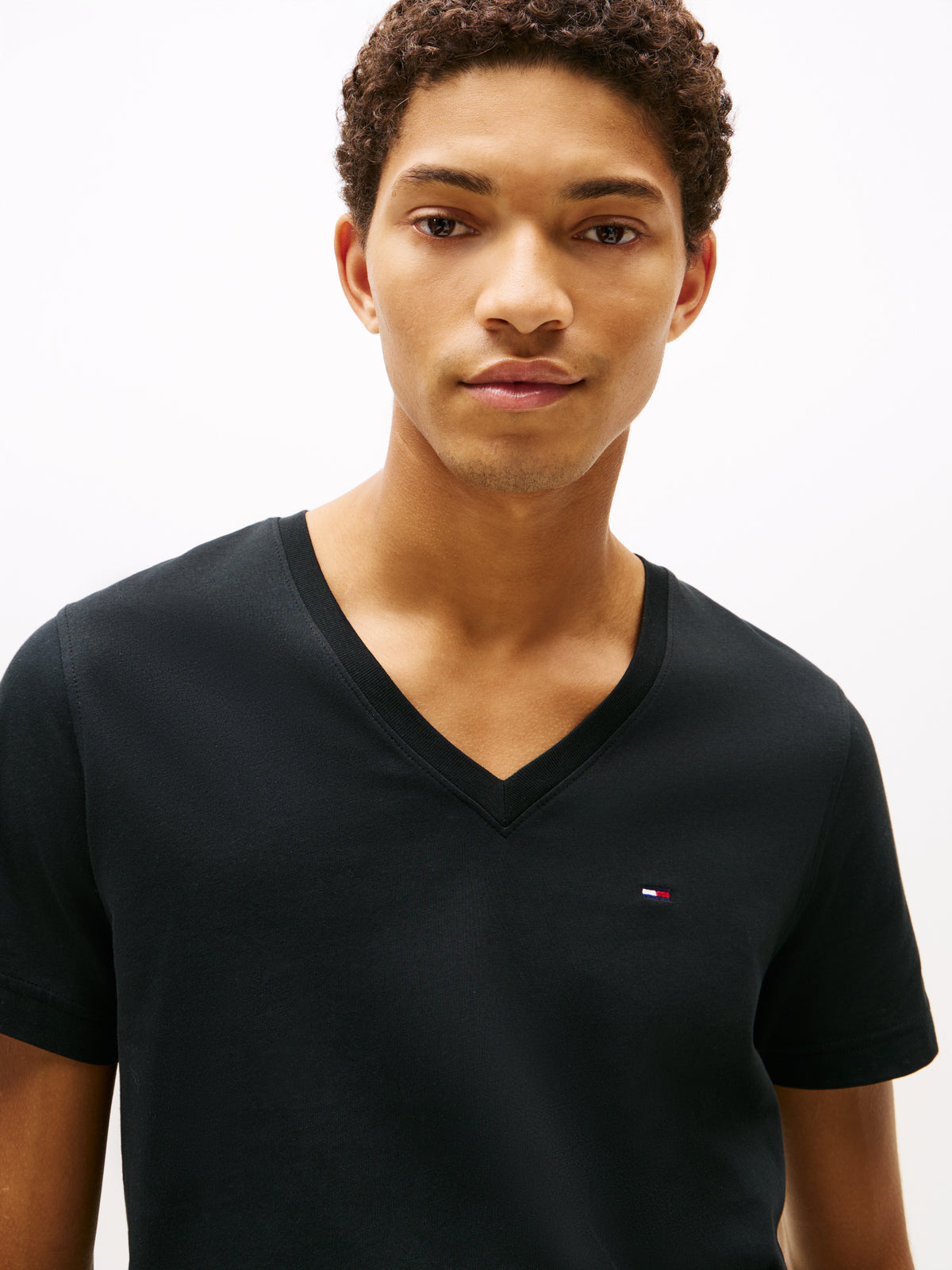 V-Neck T-Shirt Tommy Black