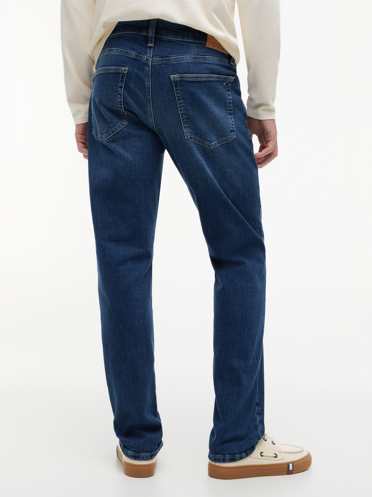 Tommy Jeans Ryan Slim Straight Jeans – Mid Blue Denim