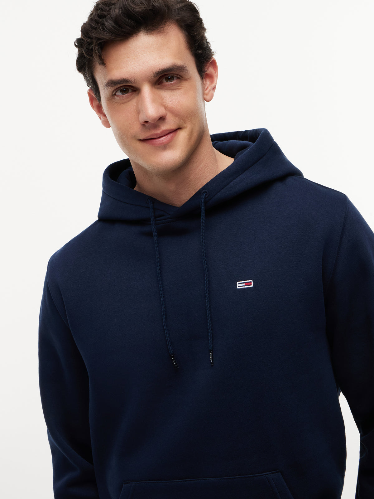 Tommy Jeans Flag Fleece Hoodie – Navy