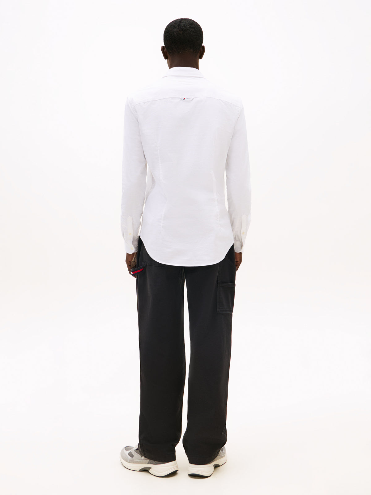 Stretch Oxford Cotton Slim Fit Shirt White