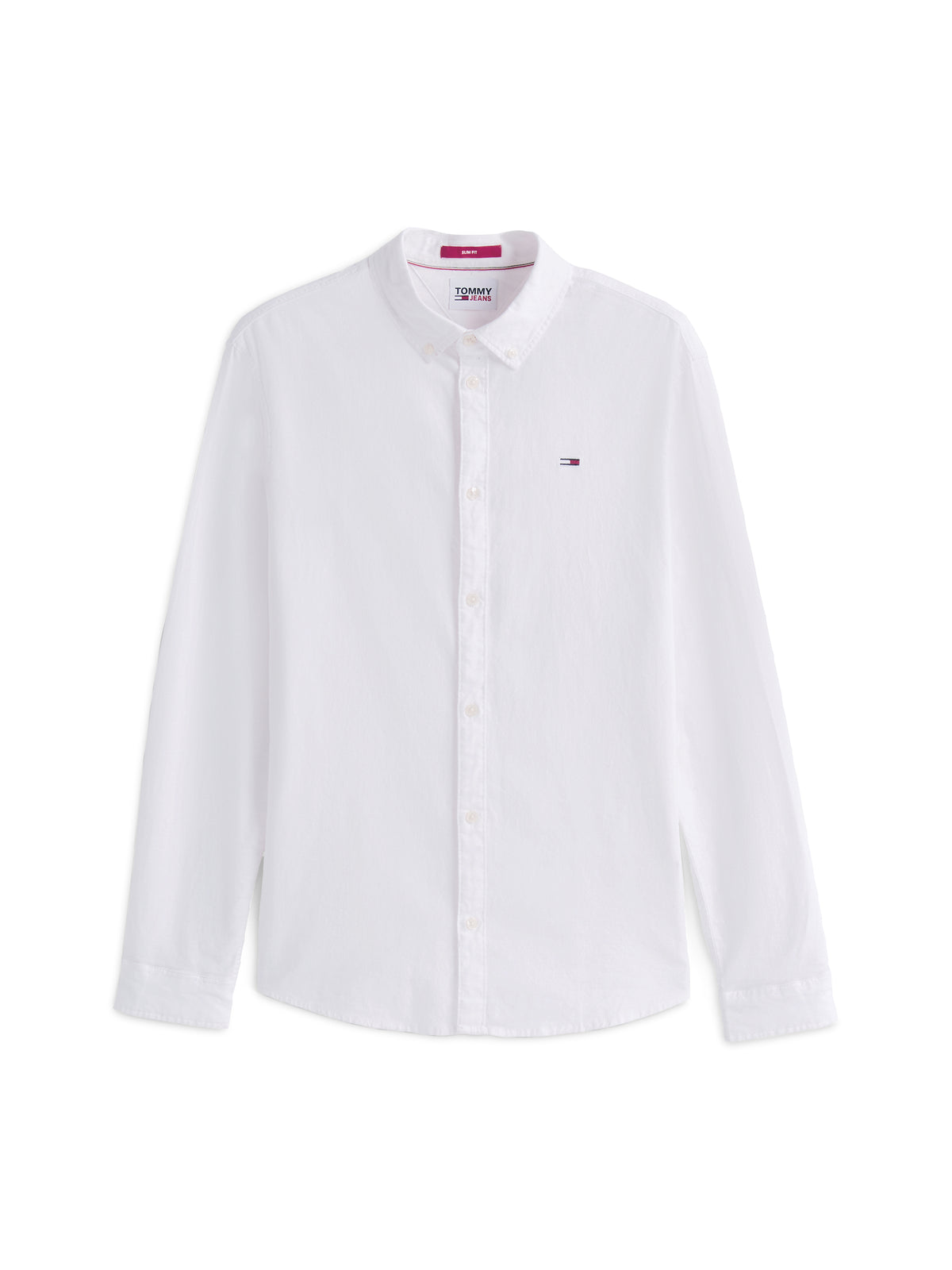 Stretch Oxford Cotton Slim Fit Shirt White