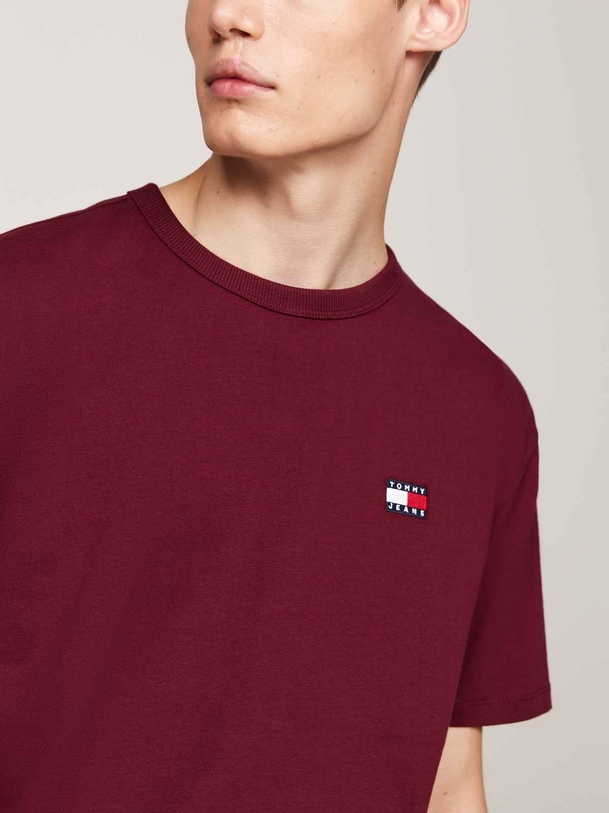 Tommy Jeans - badge tee, short sleeve tops-crew neck t-shirt 