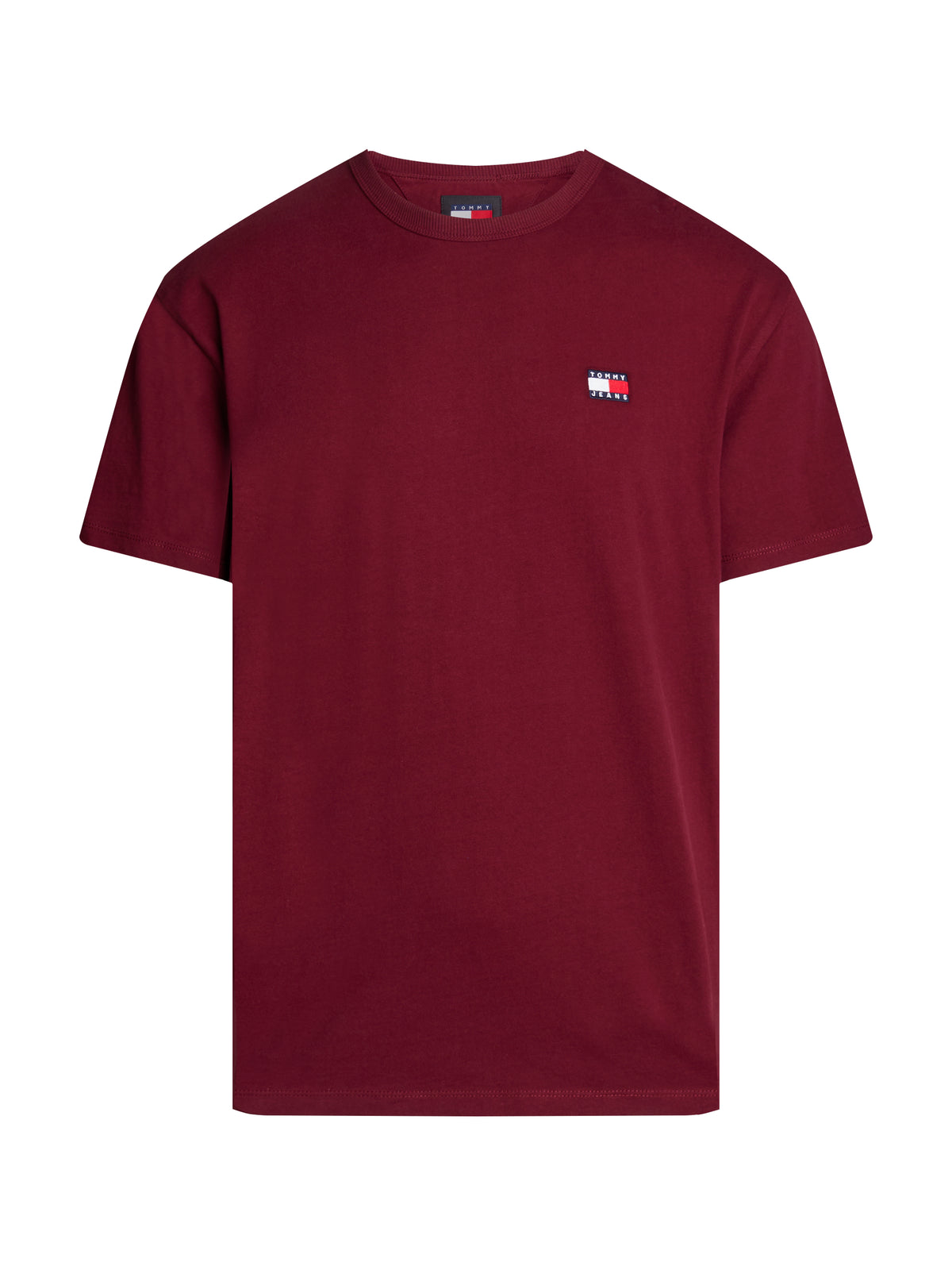 Tommy Jeans - badge tee, short sleeve tops-crew neck t-shirt - Red