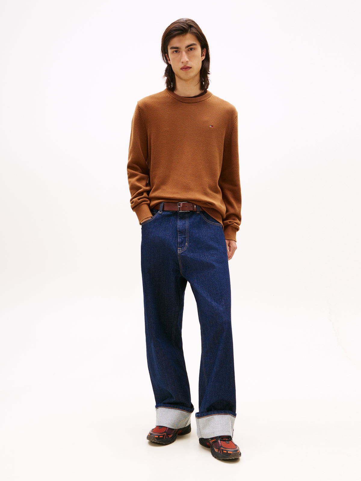 TJM Slim Sweater in Coastal Taupe