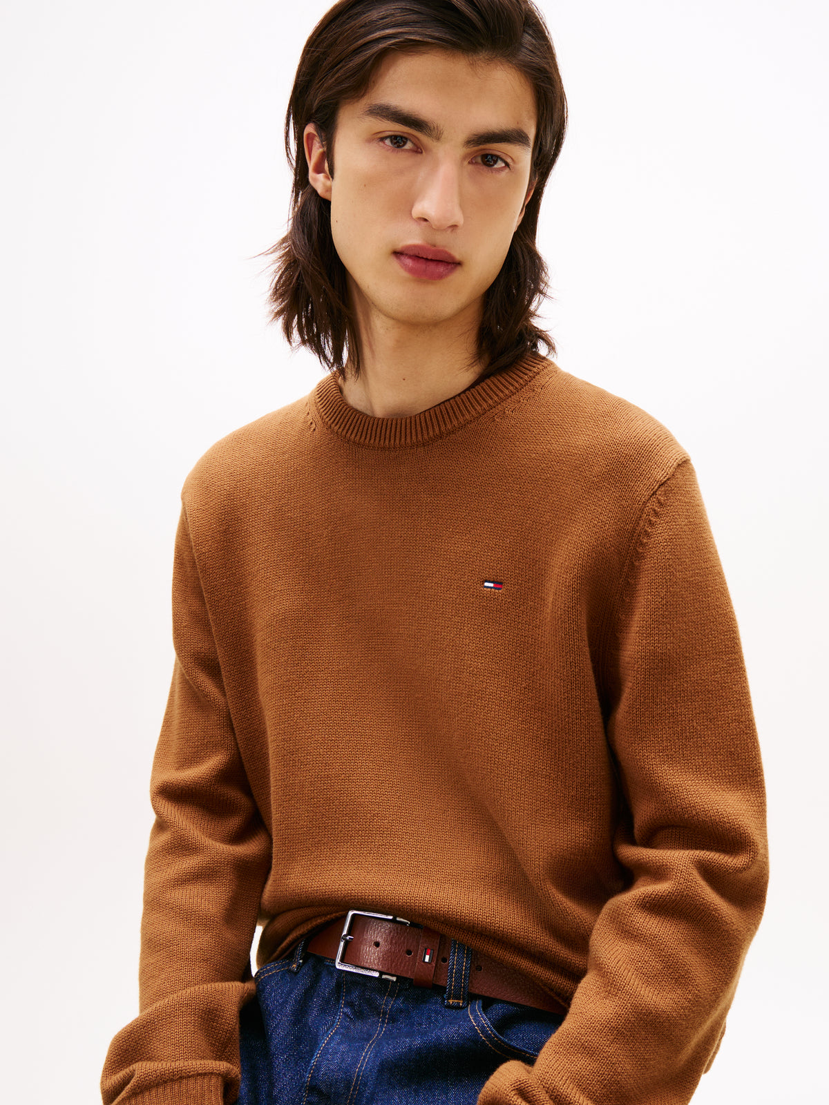 TJM Slim Sweater in Coastal Taupe