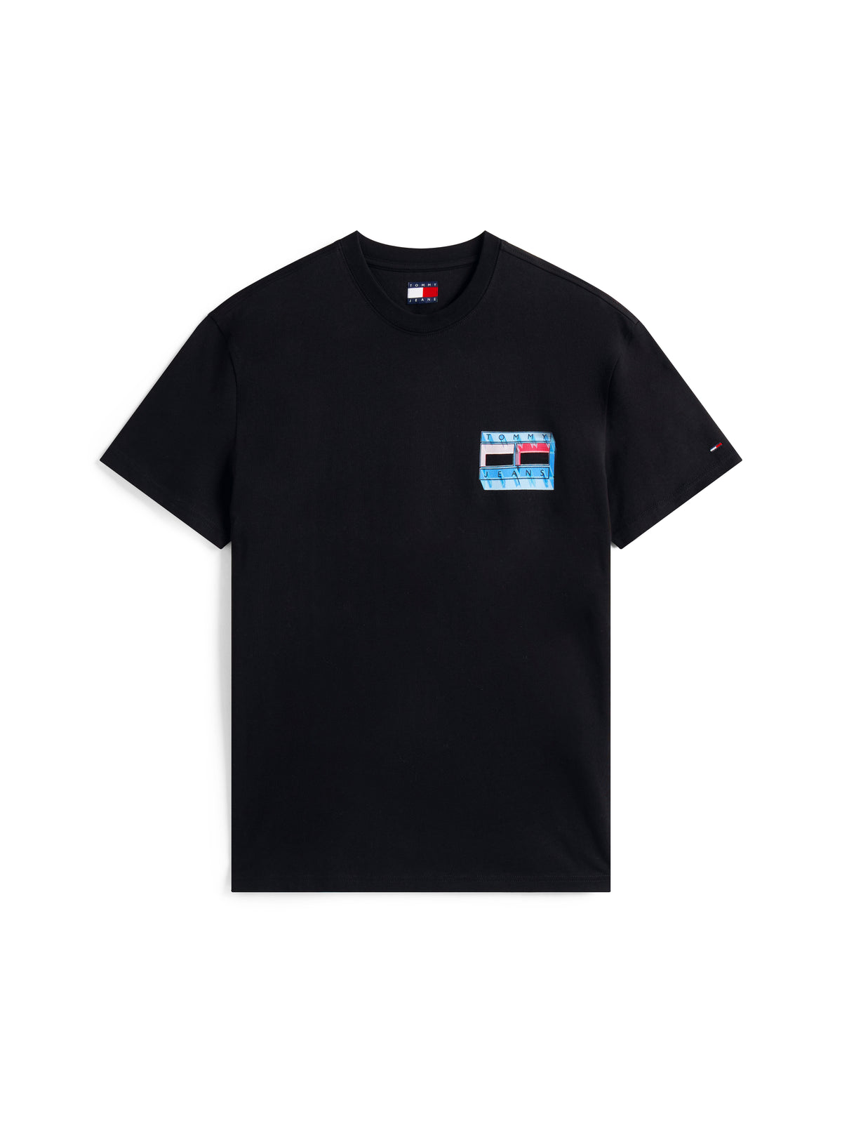 Back Graphic Crew Neck T-Shirt Black