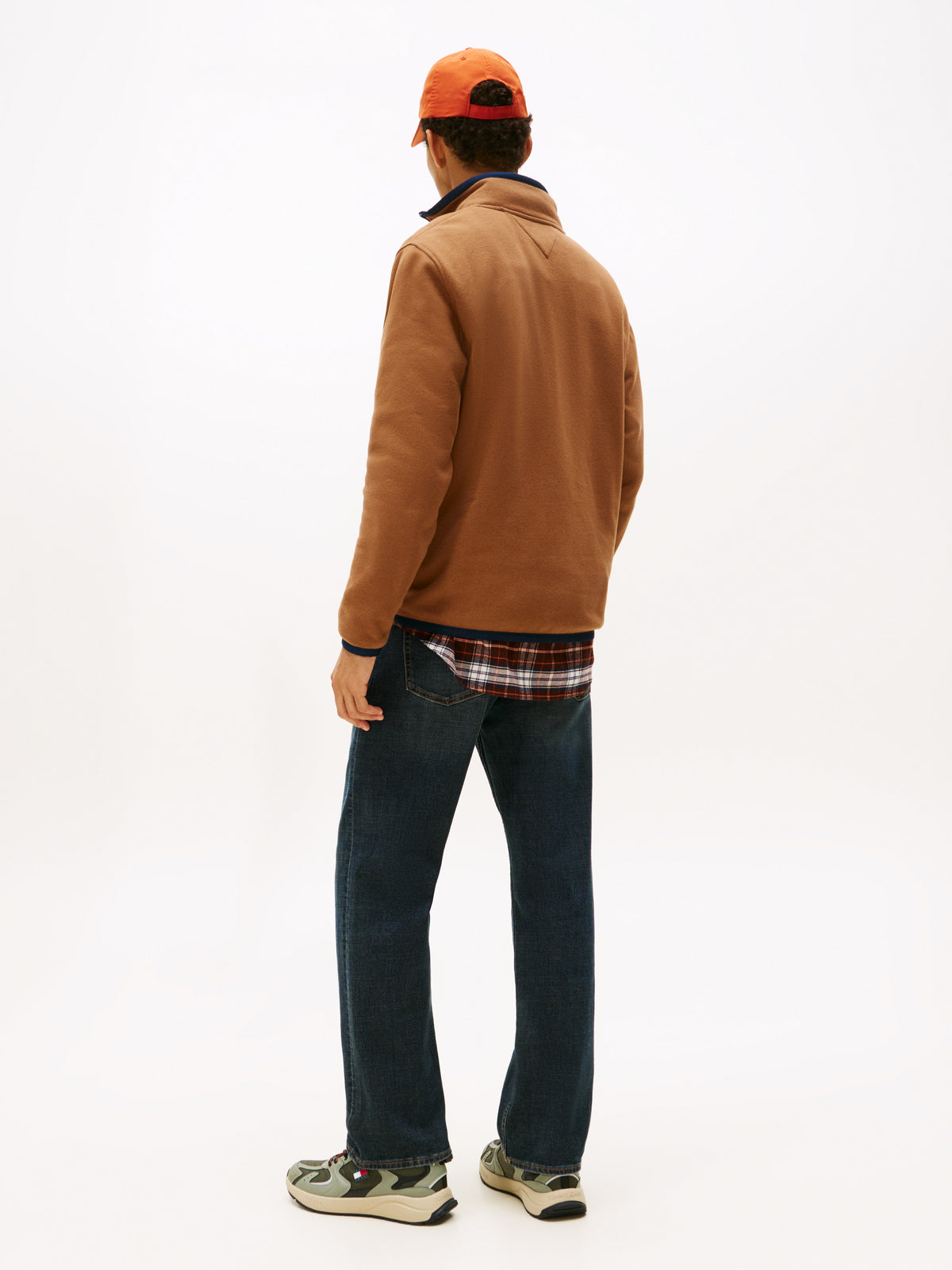 Tommy Flag Half-Zip Jumper Pecan Nut