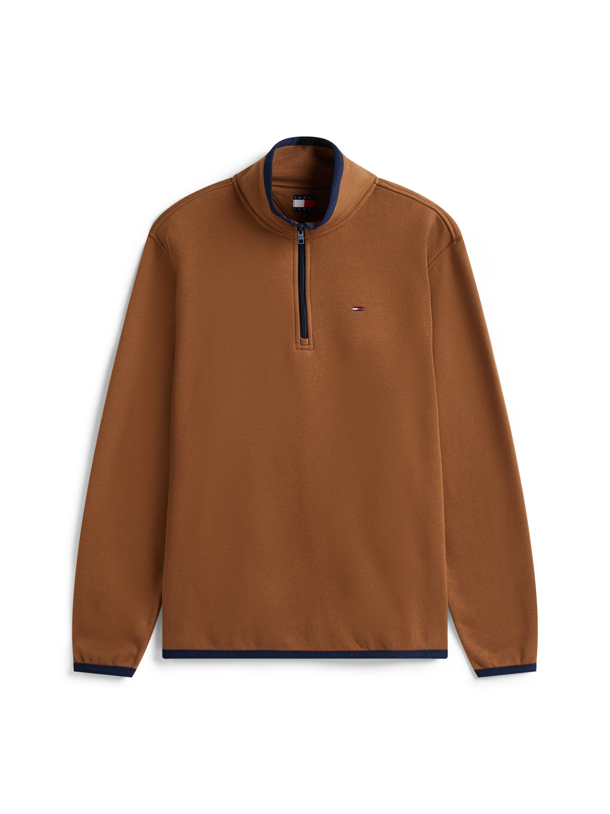 Tommy Flag Half-Zip Jumper Pecan Nut