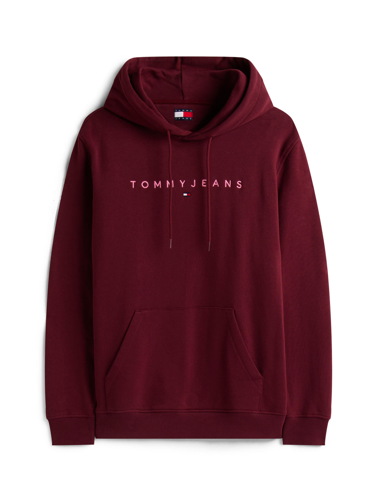 TJM Reg Linear Logo Hoodie Red Wine