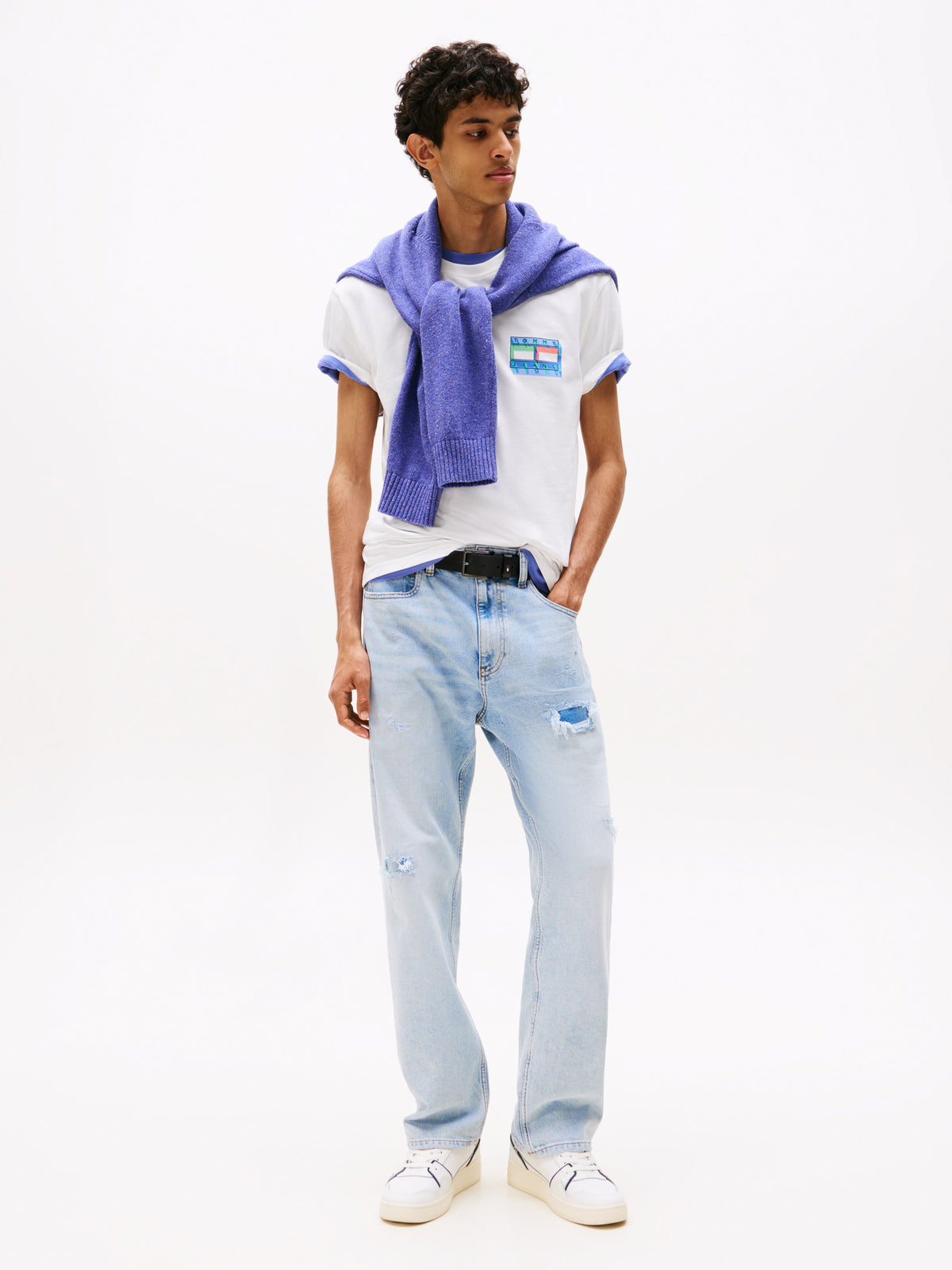 Back Graphic Crew Neck T-Shirt Ecru