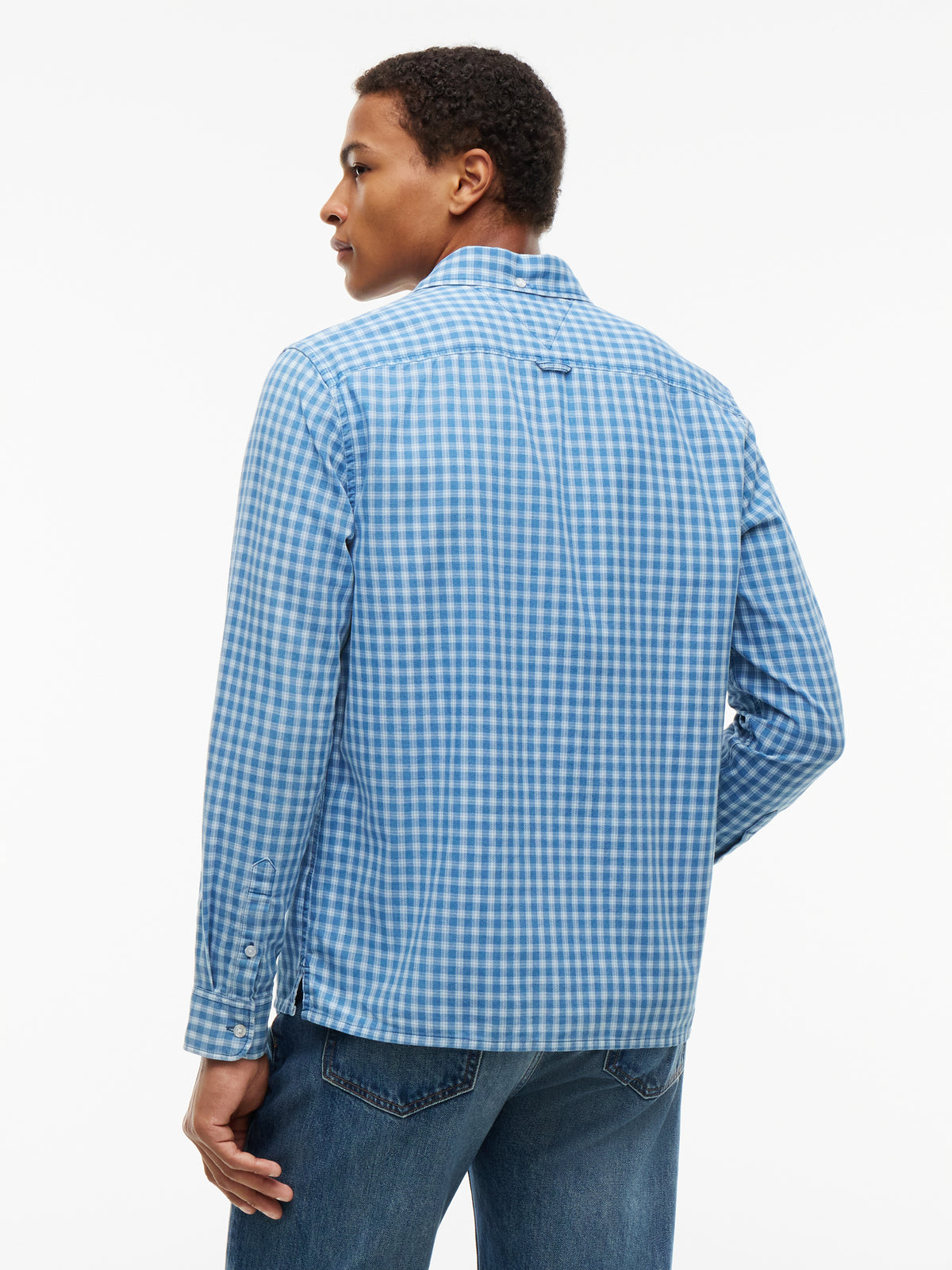 dobby check shirt