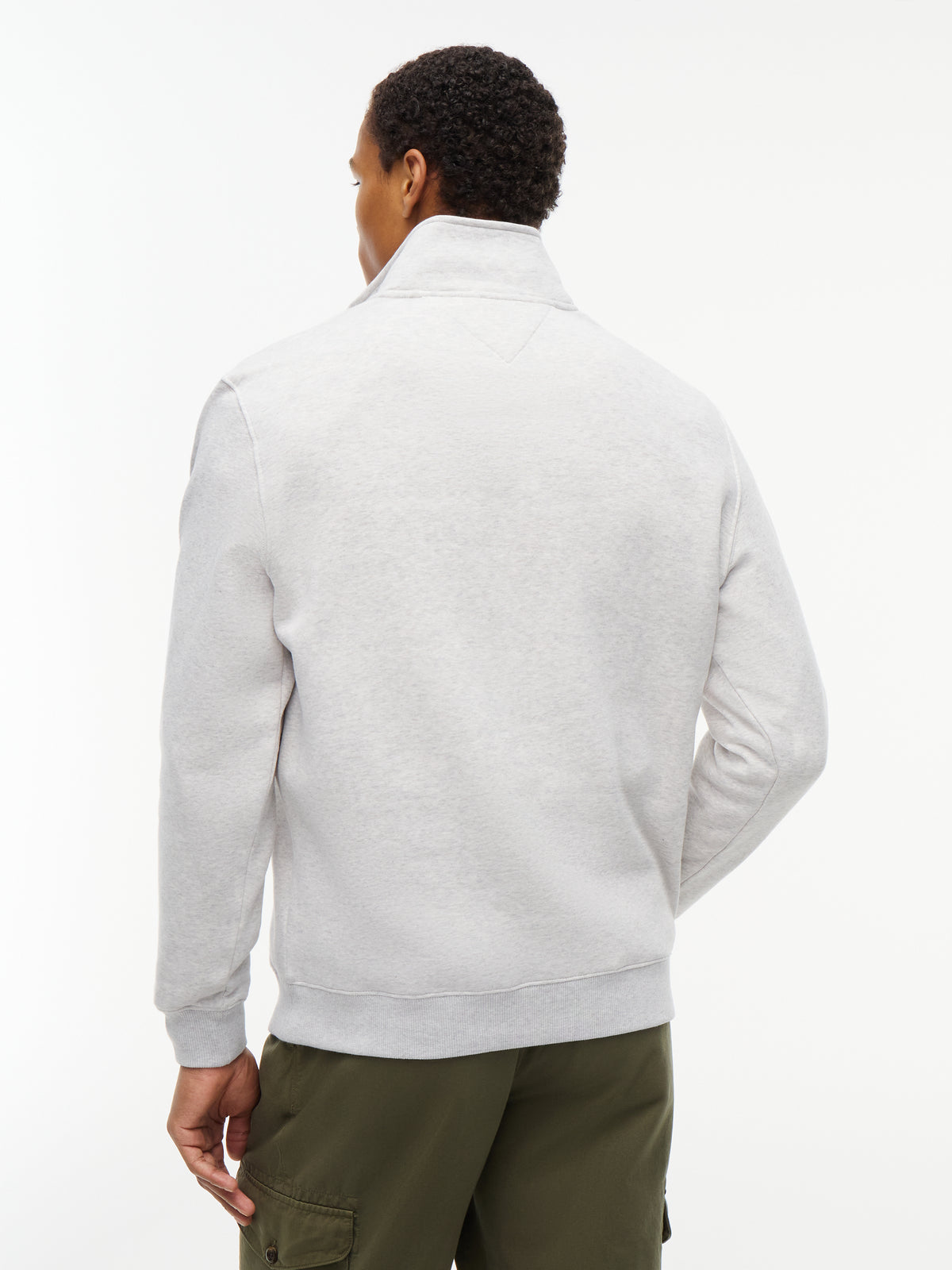 reg fleece 1/2 zip mock